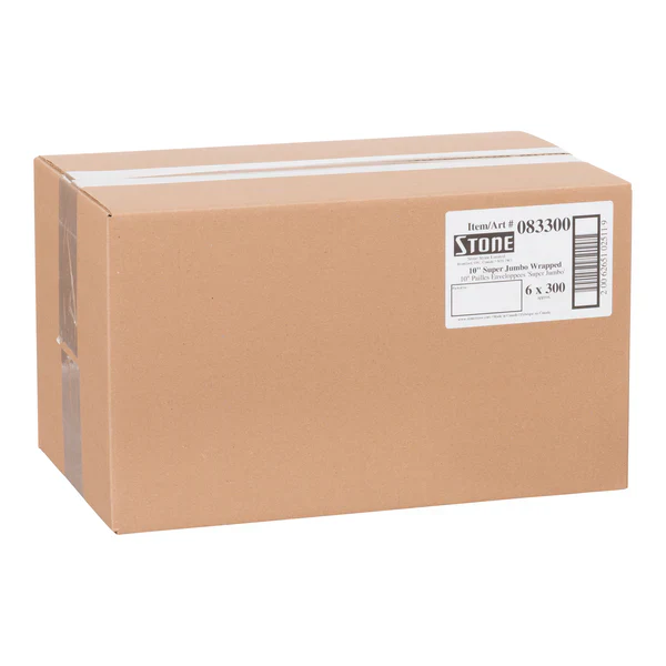 10 inch Super Jumbo White Wrapped Straws - 6 x 300 - Stone Straw - Canadian Distribution - Image 2