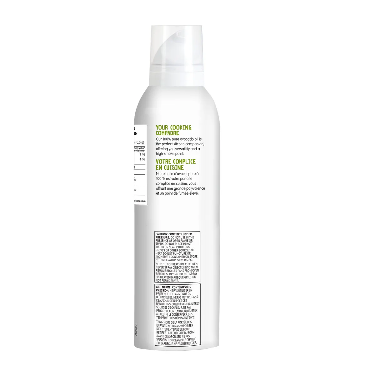 100% Avocado Oil Spray - 4 Cases x 2 Bottles x 383 g - Chosen Foods - Canadian Distribution - Ships Free Within Canada on Orders Above CAD $199 - Image 2