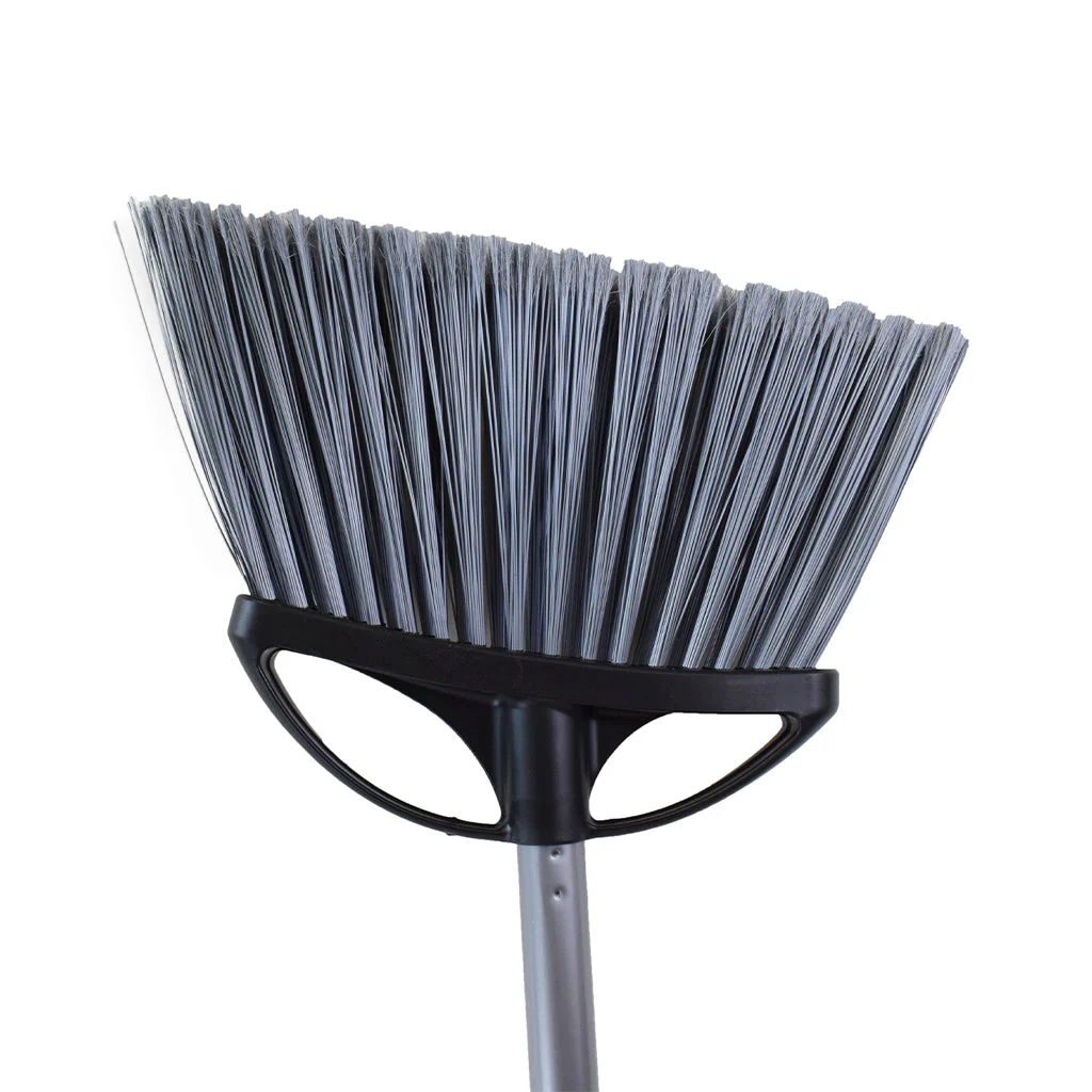 12 Inch Large Angle Broom Wtih 48 Inch Metal Handle - Sold By The Case