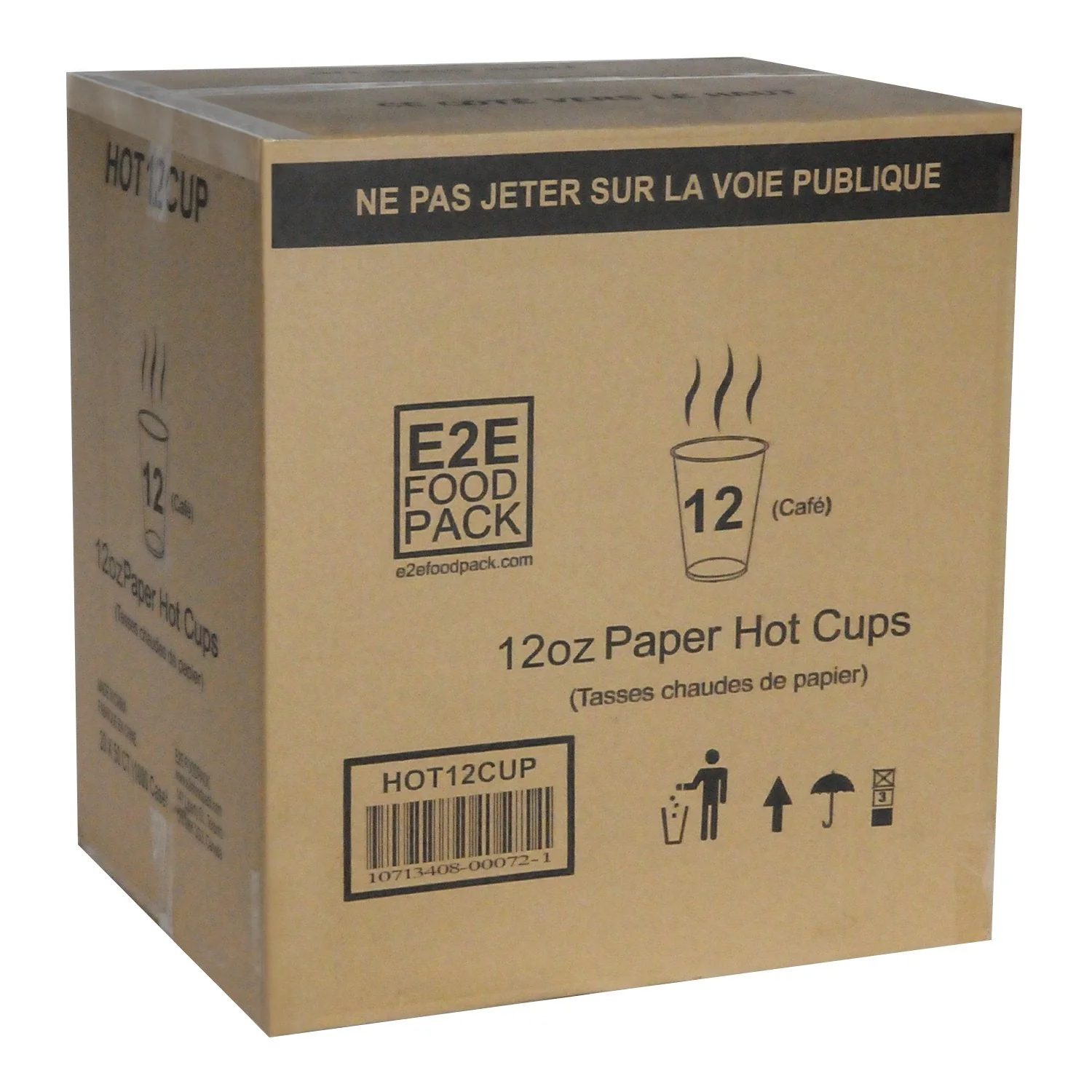 12 oz Coffee Hot Drinks Paper Cups, Elegant Cafe Print Design, Fully Recyclable (1000 cups) - Image 3