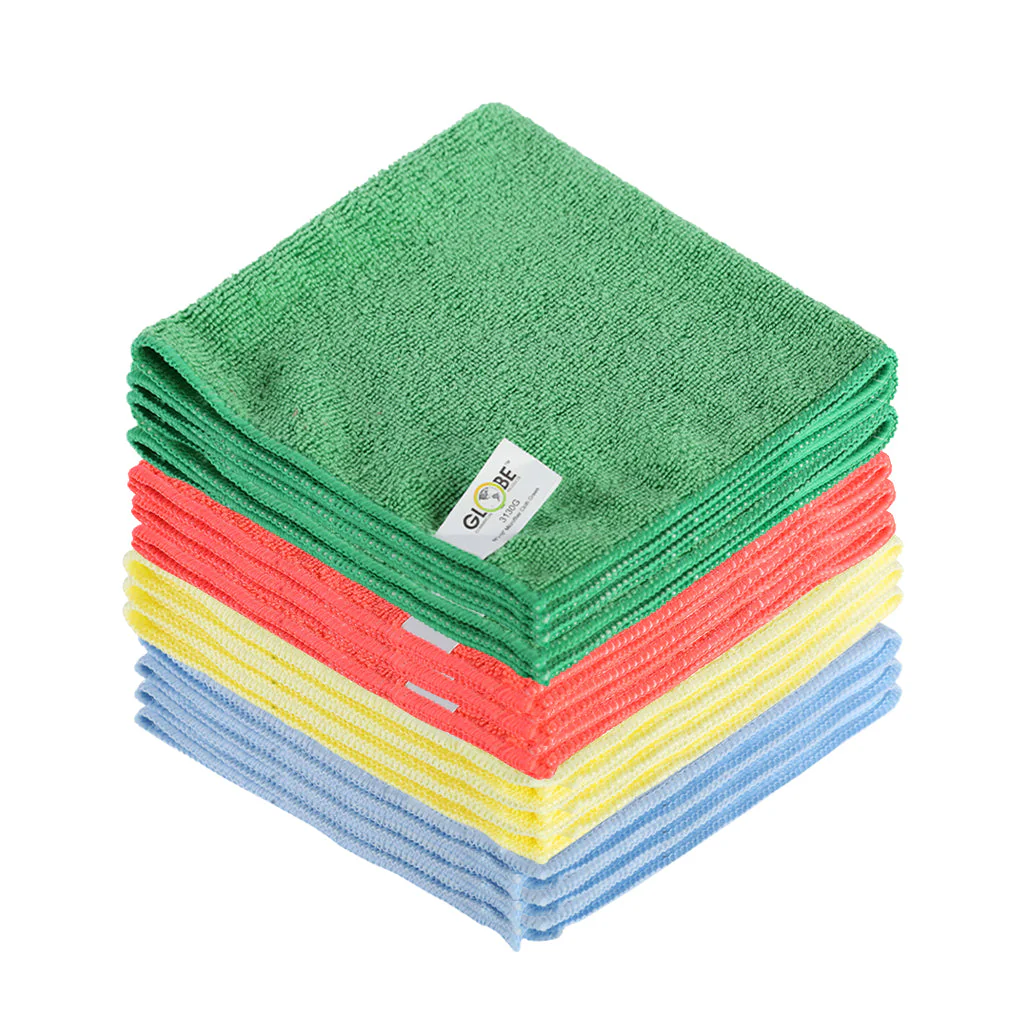 14 Inch X 14 Inch 240 Gsm Assorted Retail Microfiber Cloths - Sold By The Case - Image 2