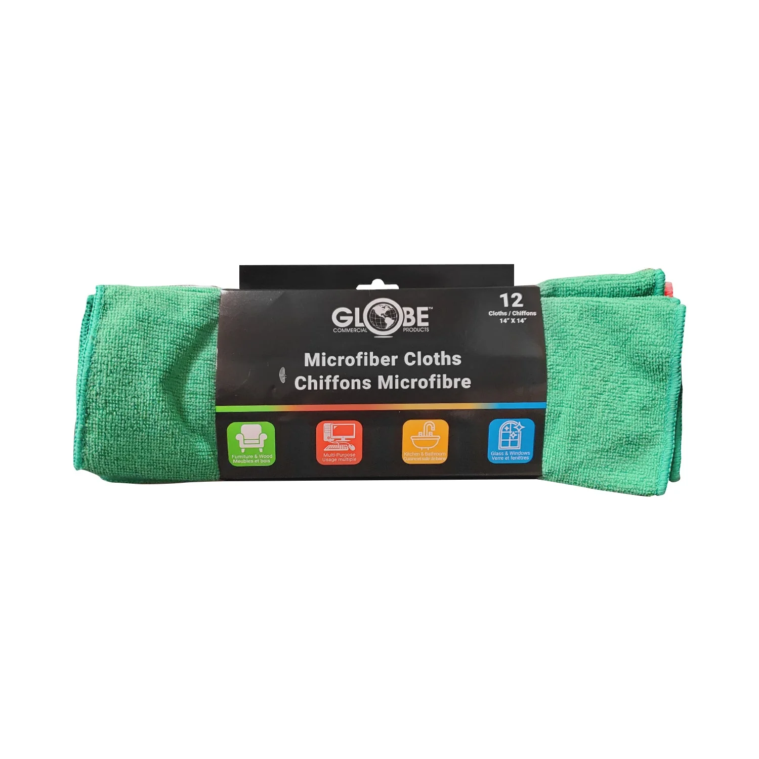 14 Inch X 14 Inch 240 Gsm Assorted Retail Microfiber Cloths - Sold By The Case - Image 3