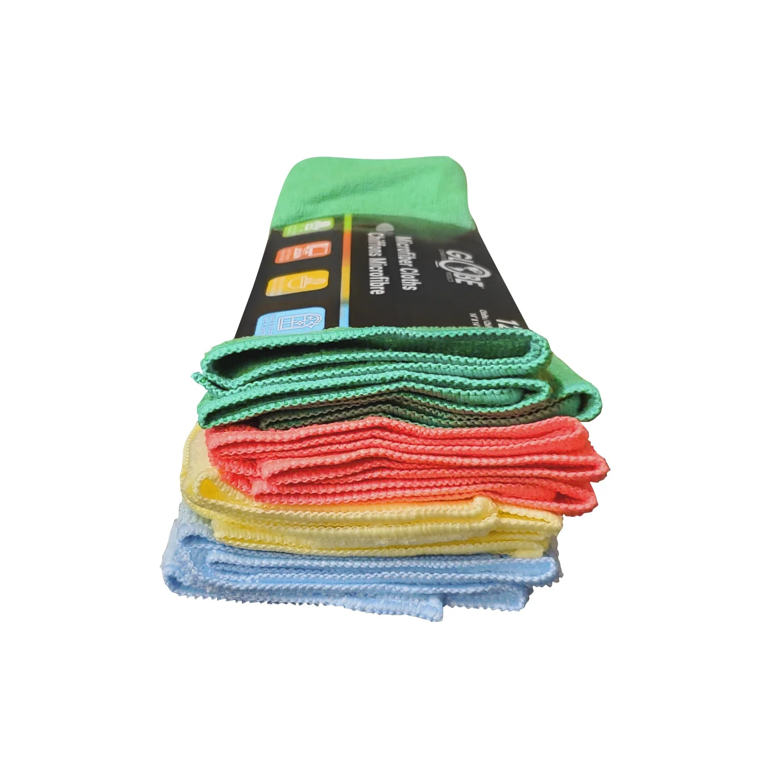 14 Inch X 14 Inch 240 Gsm Assorted Retail Microfiber Cloths - Sold By The Case - Image 4