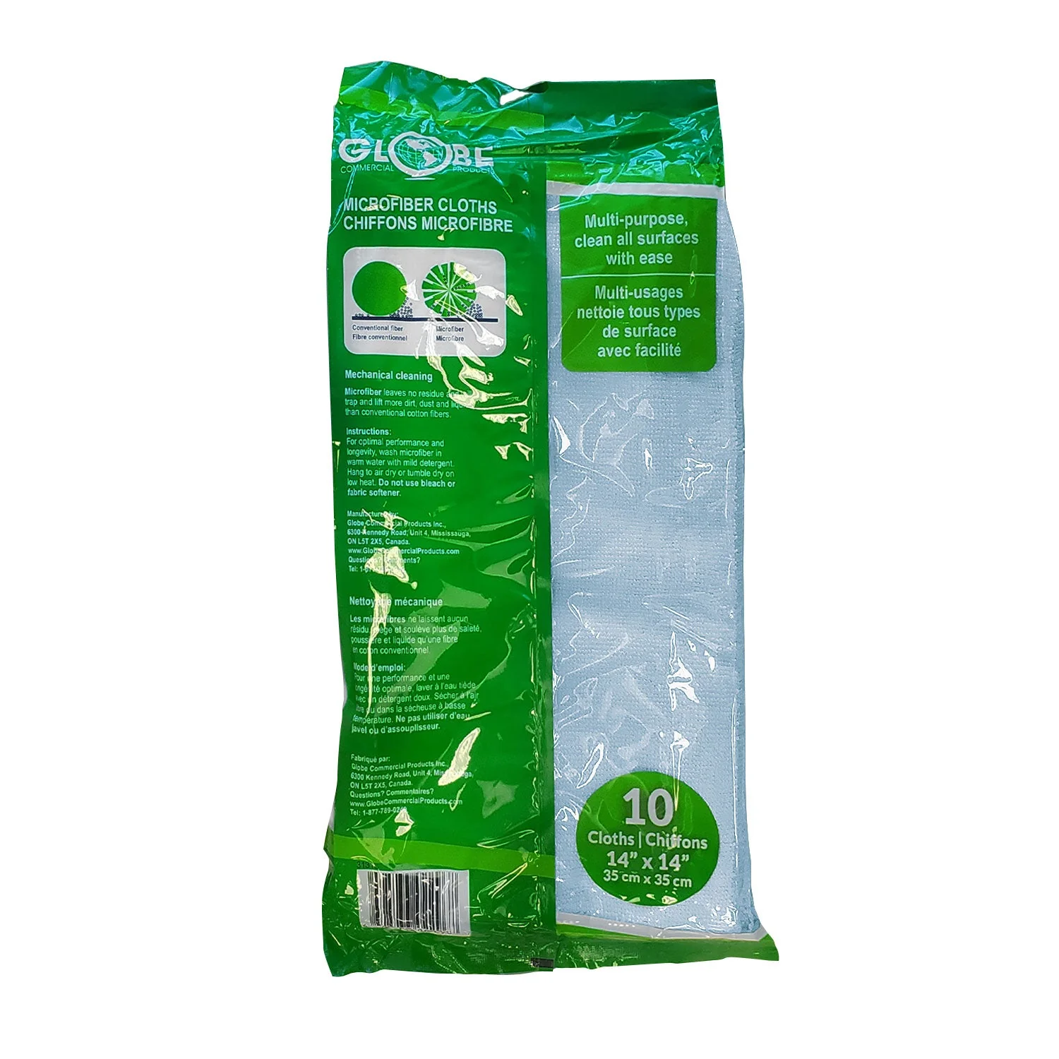 14 Inch X 14 Inch 240 Gsm Microfiber Cloths - Sold By The Case - Image 3