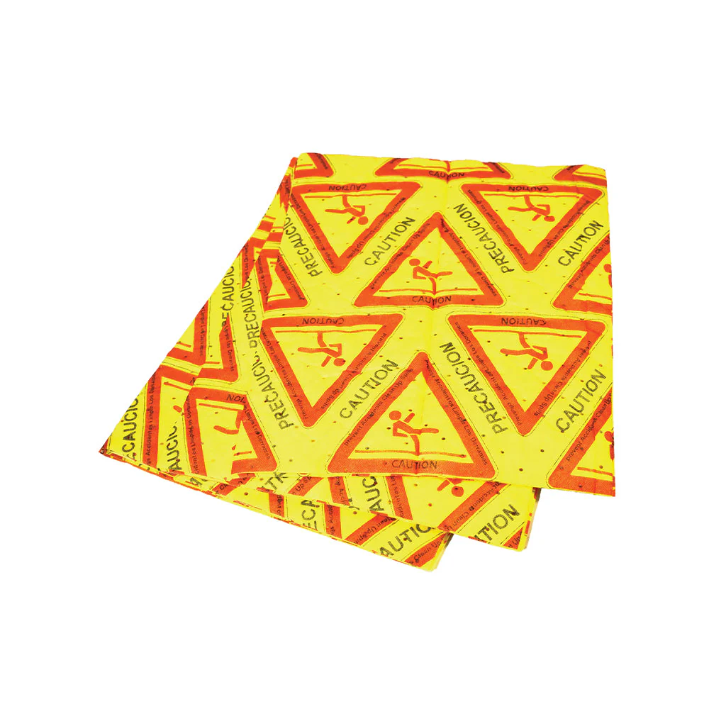 16 Inch X 18 Inch Hi-Vis Universal Caution Pads Heavy Duty - Sold By The Case