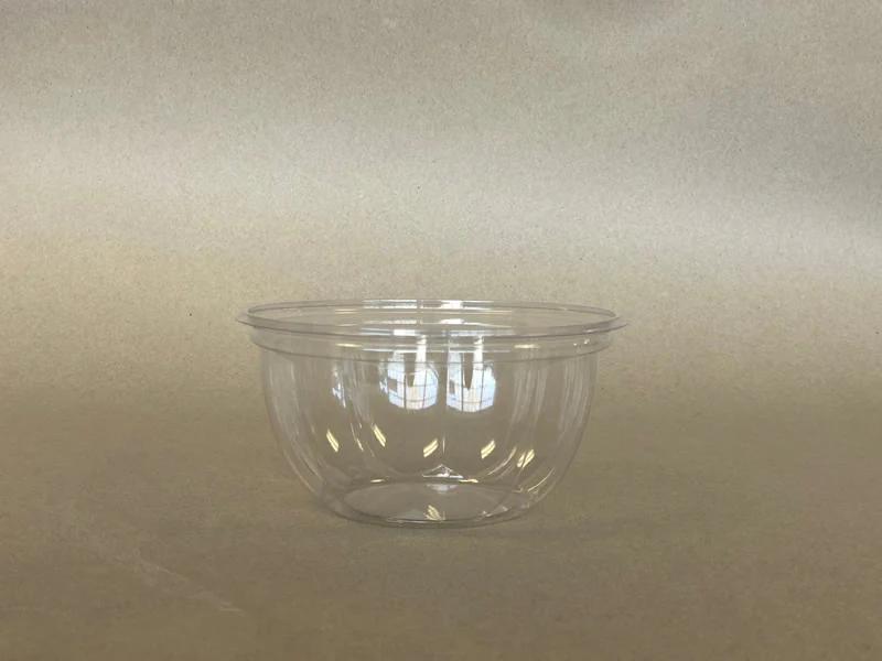 16oz. PLA Floral Salad Bowl Clear 450cs BPI - Disposable Take Away Food Packaging - Canadian Distribution - Image 2