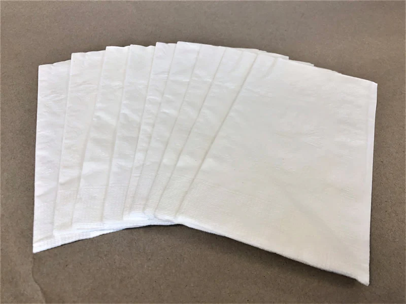 2 Ply White Dinner Sugarcane Napkin 20pk/150per 3000cs - Disposable Take Away Food Packaging - Canadian Distribution