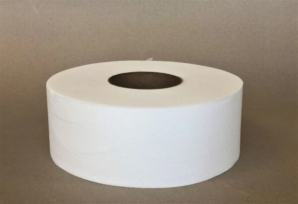 2Ply Jumbo Tissue Bathroom 3.29"x600' 12 Rolls - Disposable Take Away Food Packaging - Canadian Distribution - Image 2