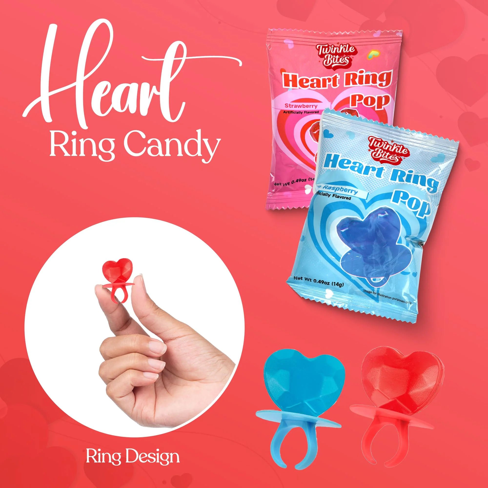 30 Pack Valentines Day Candy – Individually Wrapped Holiday Themed Lollipops – Strawberry, Blue Raspberry Delicious Flavors - Image 4