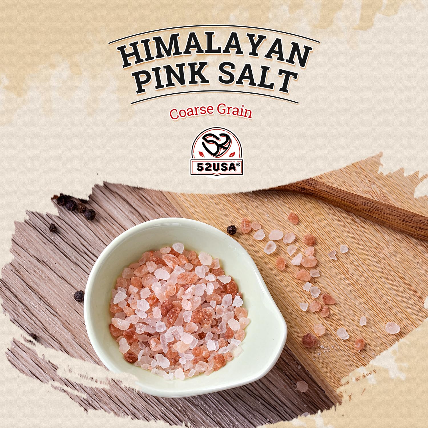 52USA โ Himalayan Pink Salt โ Coarse Grind โ 5 lb - Canadian Distribution - Ships Free Within Canada on Orders Above CAD $199 - Image 3
