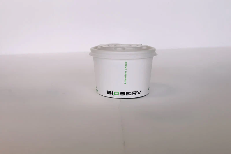 6-8 oz. Small Soup Cup Lid PLA 1000cs BPI - Disposable Take Away Food Packaging - Canadian Distribution - Image 2