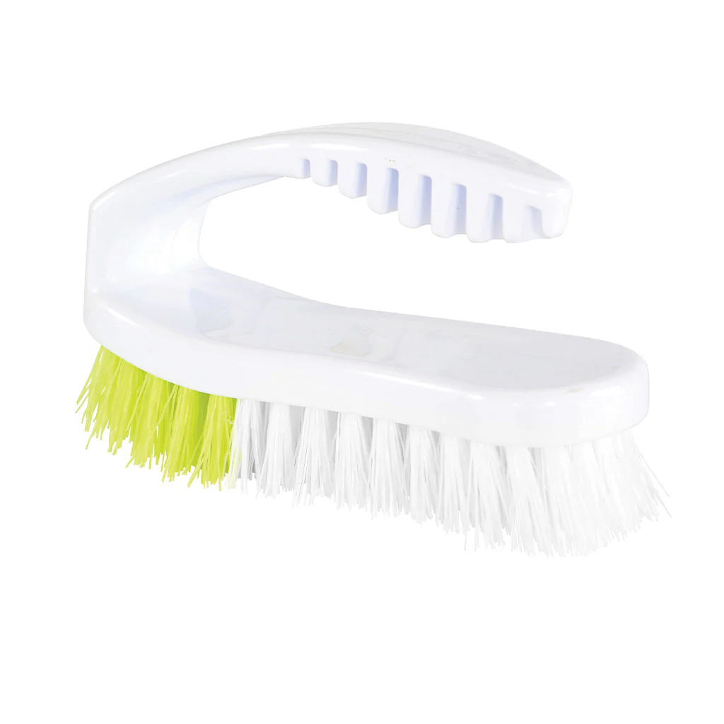 6 Inch Synthetic Iron Handle Scrub Brush - Sold By The Case