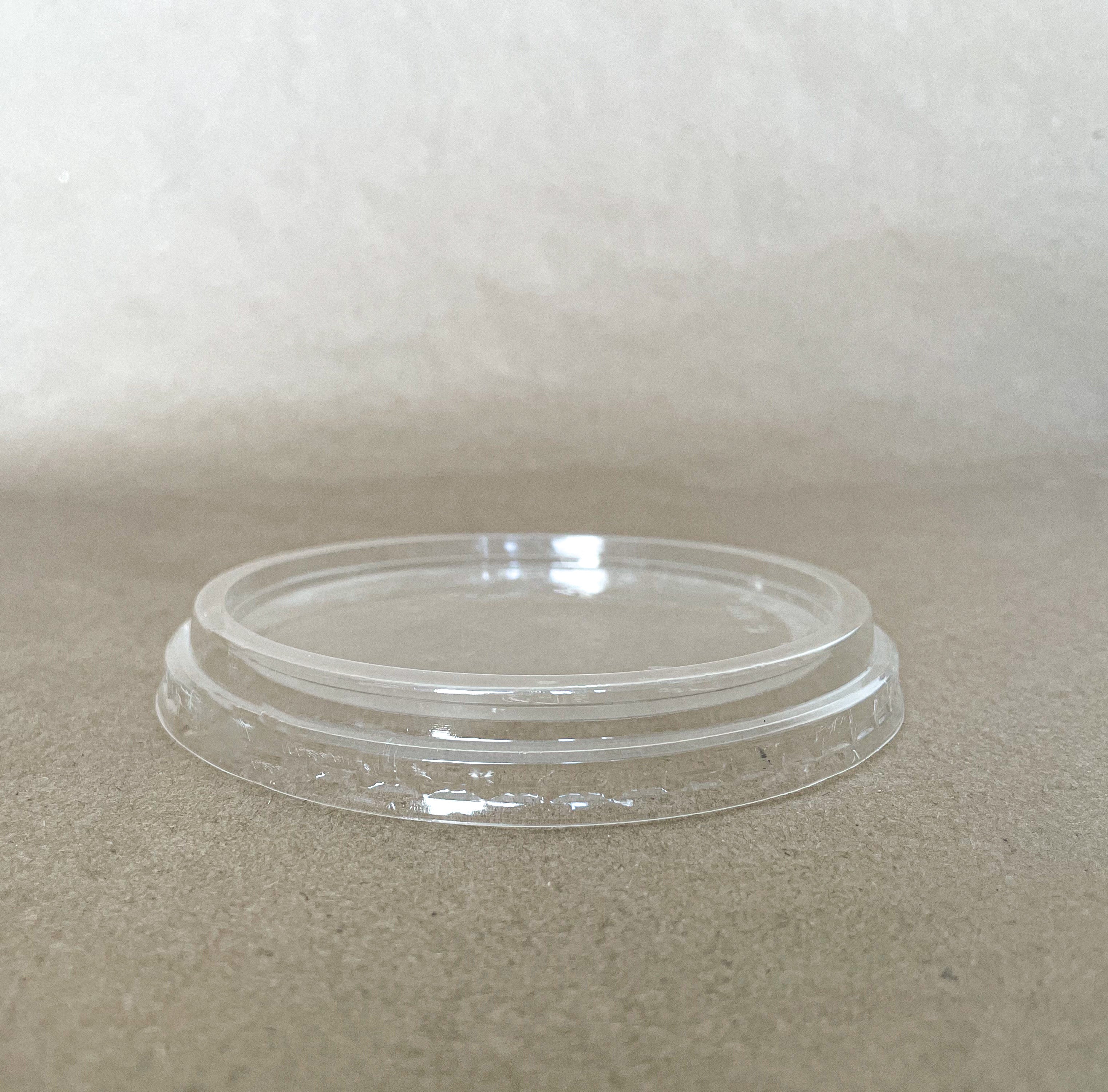 8-32 oz. PLA Round Deli Container Lid 500cs BPI - Disposable Take Away Food Packaging - Canadian Distribution
