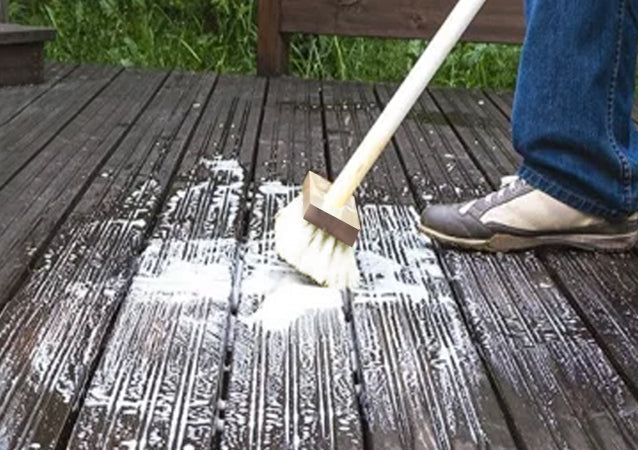 8 Inch Poly Fiber Deck Scrub Head - Sold By The Case - Image 4