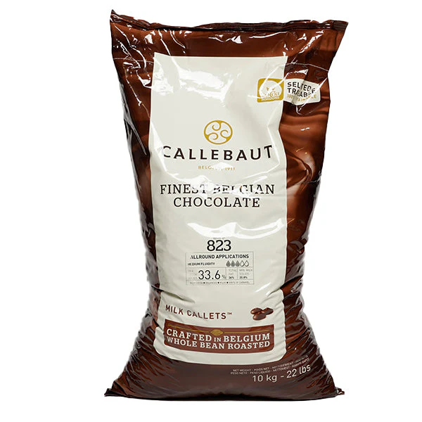CALLEBAUT - Milk Chocolate Callets 823-NV-595 - 10KG - Barry Callebaut Canadian Distribution - Ships Free Within Canada on Orders Above CAD $199 - Image 6