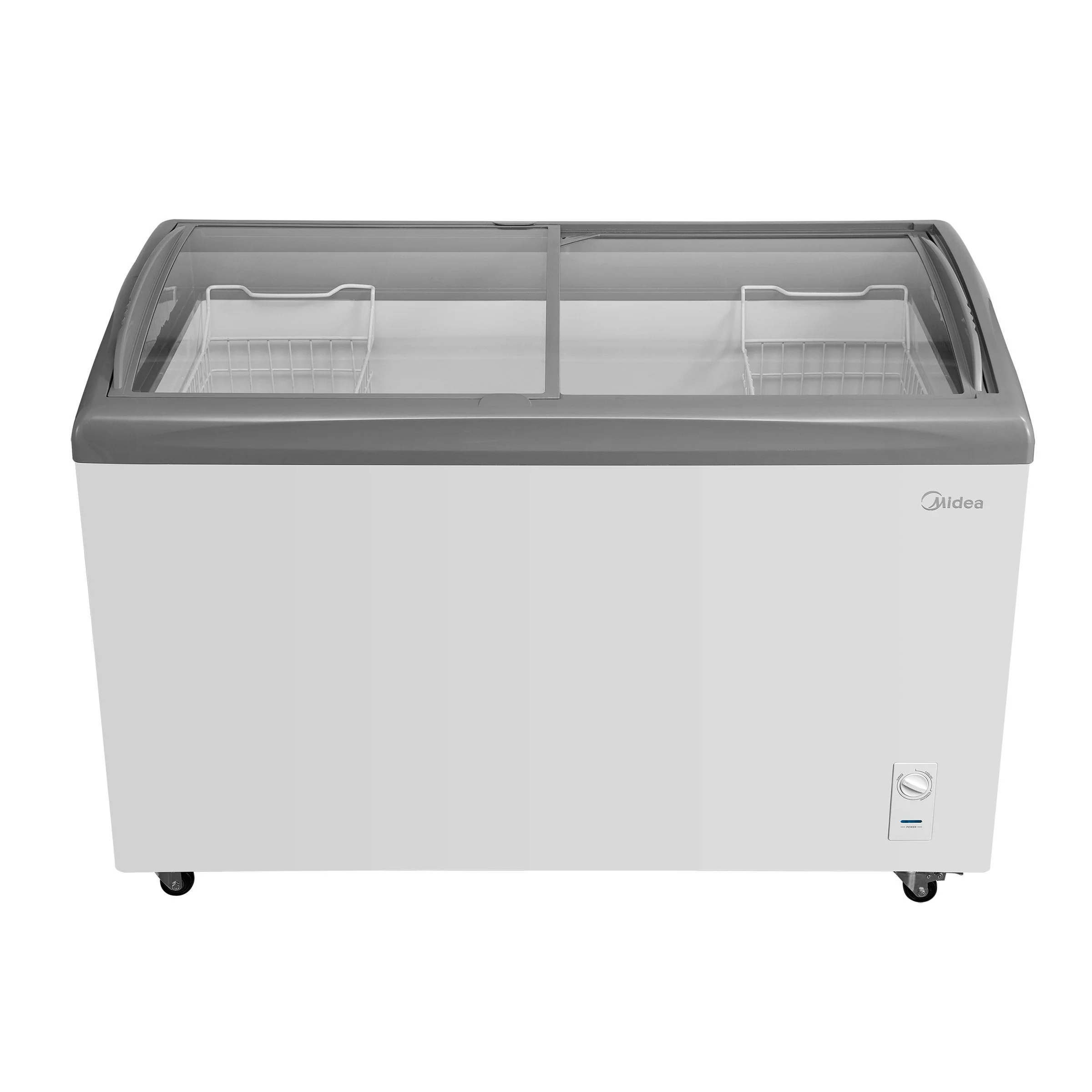 9.0 cu ft White Commercial Ice Cream Convertible Freezer or Refrigerator - Removable Storage Basket - Midea - Restaurant Equipment and Smallwares - Canadian Distribution