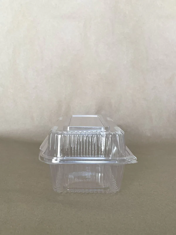 9" x 5" x 3.5" PLA Clamshell 250cs  BPI - Disposable Take Away Food Packaging - Canadian Distribution - Image 2