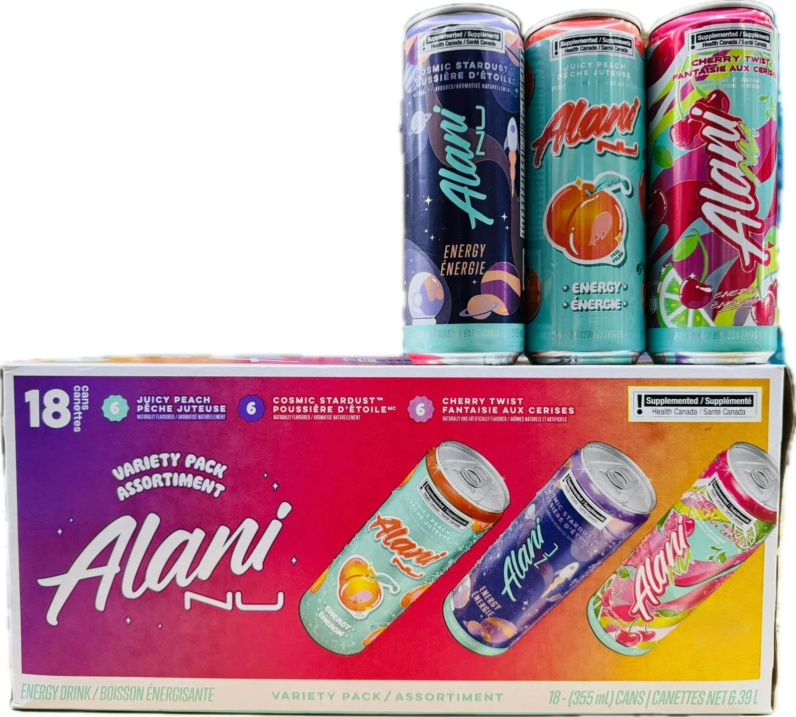 Alani โ Energy Drink โ Variety Pack โ 18 ร 355 ml โ Mixed Flavours - Canadian Distribution - Ships Free Within Canada on Orders Above CAD $199 - Image 4