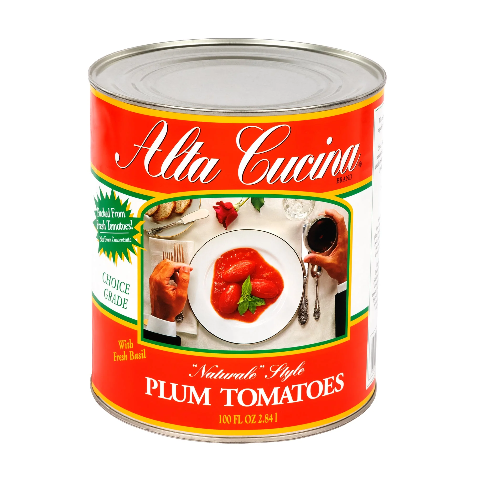 Alta Cucina Plum Tomatoes - 4 x 2.84 L - Grocery and Food Items - Canadian Distribution - Ships Free Within Canada on Orders Above CAD $199