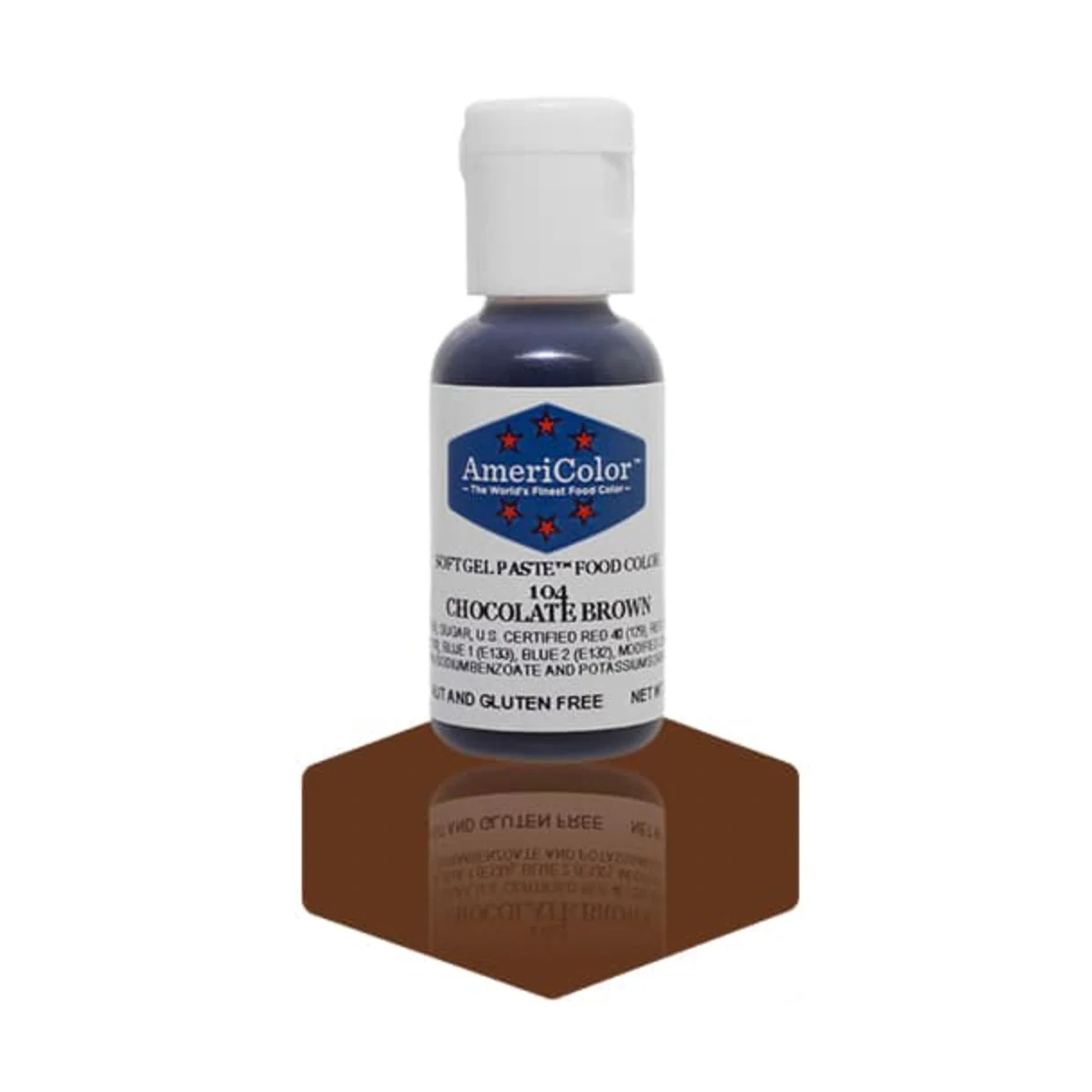 AMERICOLOR Chocolate Brown – Soft Gel Paste Food Colours, 0.75oz - Canadian Distribution - Ships Free Within Canada on Orders Above CAD $199