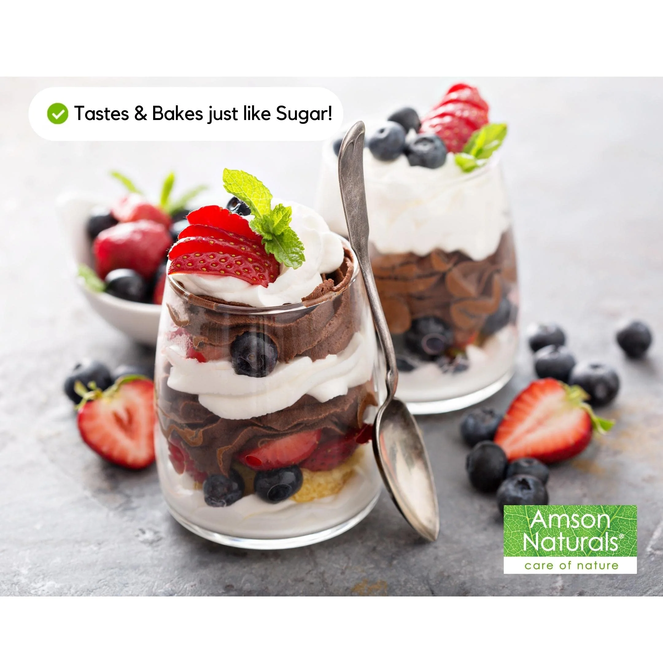Amson Naturals โ Erythritol Granular Sweetener โ Original โ 10lb - Canadian Distribution - Ships Free Within Canada on Orders Above CAD $199 - Image 2