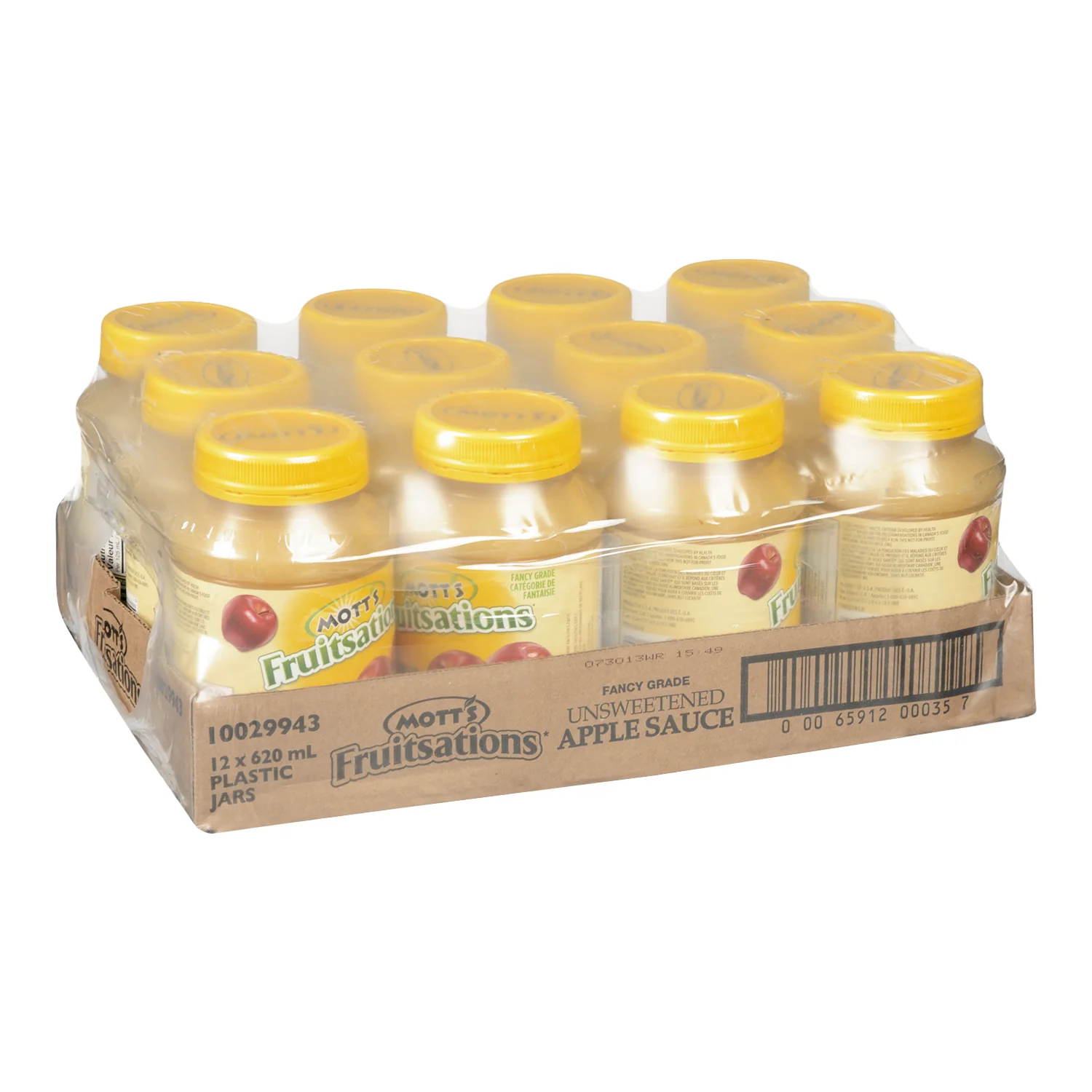 Applesauce Unsweetened - 12 x 620 mL - Fruitsations - Restaurant and Foodservice Ingredients - Canadian Distribution - Ships Free Within Canada on Orders Above CAD $199 - Image 2