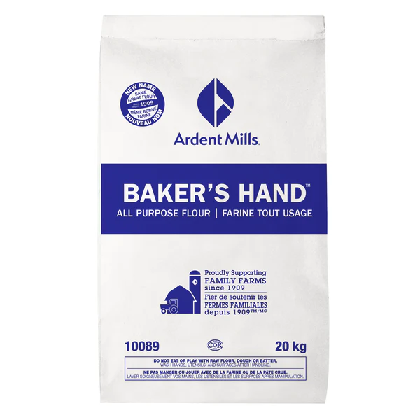 Ardent Mills Baker’s Hand All Purpose Flour - 4 x 20 kg - Grocery and Food Items - Canadian Distribution - Ships Free Within Canada on Orders Above CAD $199