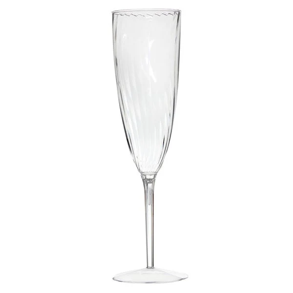Argentia Ridge 6-oz Plastic Champagne Flutes - Pack of 40 - Disposables, Restaurant Packaging and Take-Out Supplies - Canadian Distribution - Ships Free Within Canada on Orders Above CAD $199