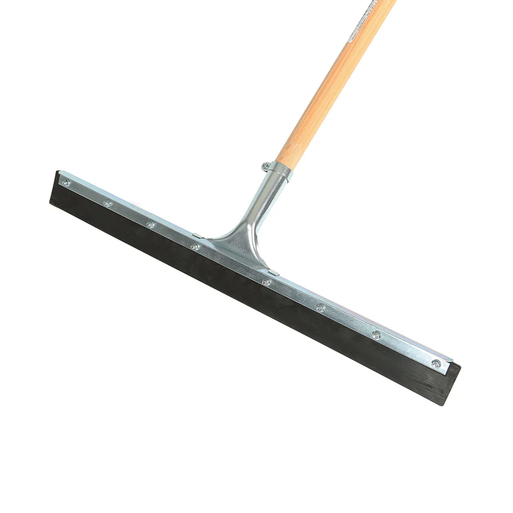 Assembled 24 Inch Straight Squeegee With 54 Inch Tapered Wood Handle - Sold By The Case - Image 2