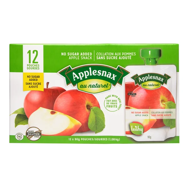 Assorted Apple Snack Pack - 4 Cases x 36 Packs x 90 g - Applesnax - Canadian Distribution - Ships Free Within Canada on Orders Above CAD $199 - Image 2