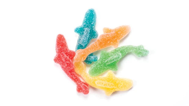 Assorted Gummy Sharks Candy (Light Sour) - 26.5 LB Box - Premium Candies & Gummies - Ships Free Within Canada on Orders Above CAD $199