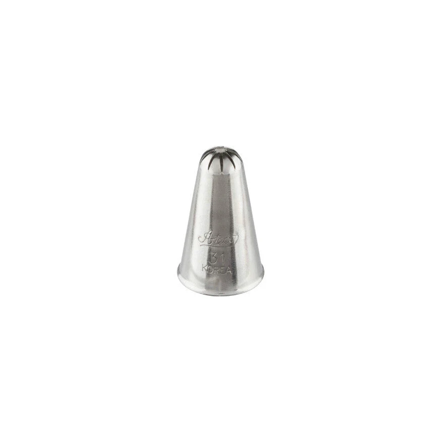 ATECO S/S #31 Closed Star Piping Tip - Canadian Distribution - Ships Free Within Canada on Orders Above CAD $199