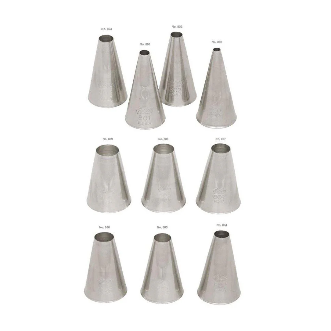 ATECO S/S #803 Plain Round Piping Tip - Canadian Distribution - Ships Free Within Canada on Orders Above CAD $199 - Image 2