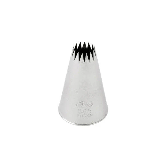 ATECO S/S #865 French Star Piping Tip - Canadian Distribution - Ships Free Within Canada on Orders Above CAD $199