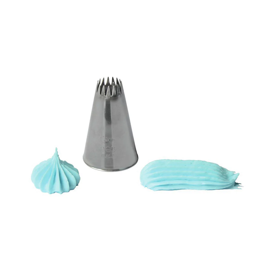 ATECO S/S #865 French Star Piping Tip - Canadian Distribution - Ships Free Within Canada on Orders Above CAD $199 - Image 2