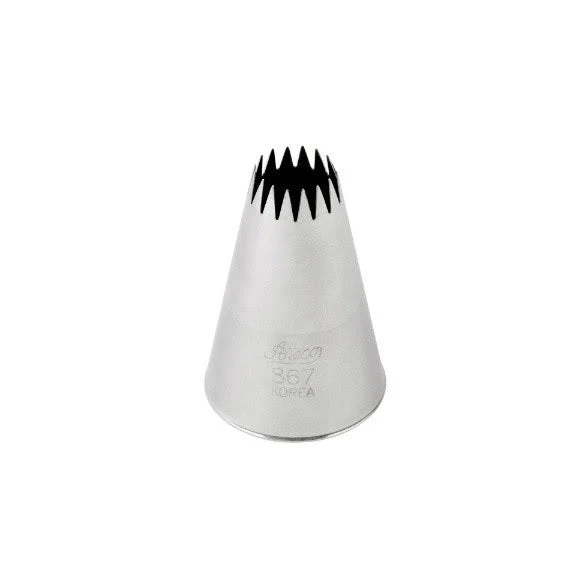 ATECO S/S #867 French Star Piping Tip - Canadian Distribution - Ships Free Within Canada on Orders Above CAD $199