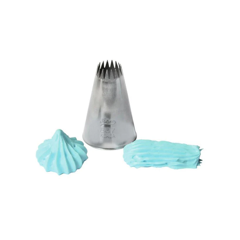 ATECO S/S #867 French Star Piping Tip - Canadian Distribution - Ships Free Within Canada on Orders Above CAD $199 - Image 2
