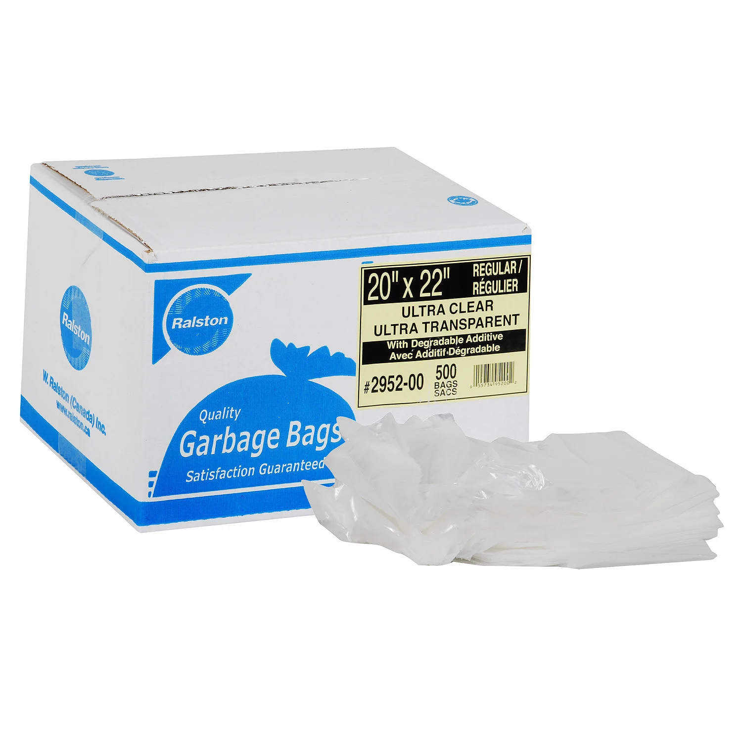 Bag Garbage Regular Clear 20 x 22 - 1 x 500 count - W Ralston - Packaging and Accessories - Restaurant Supplies and Equipment - Canadian Distribution - Image 3