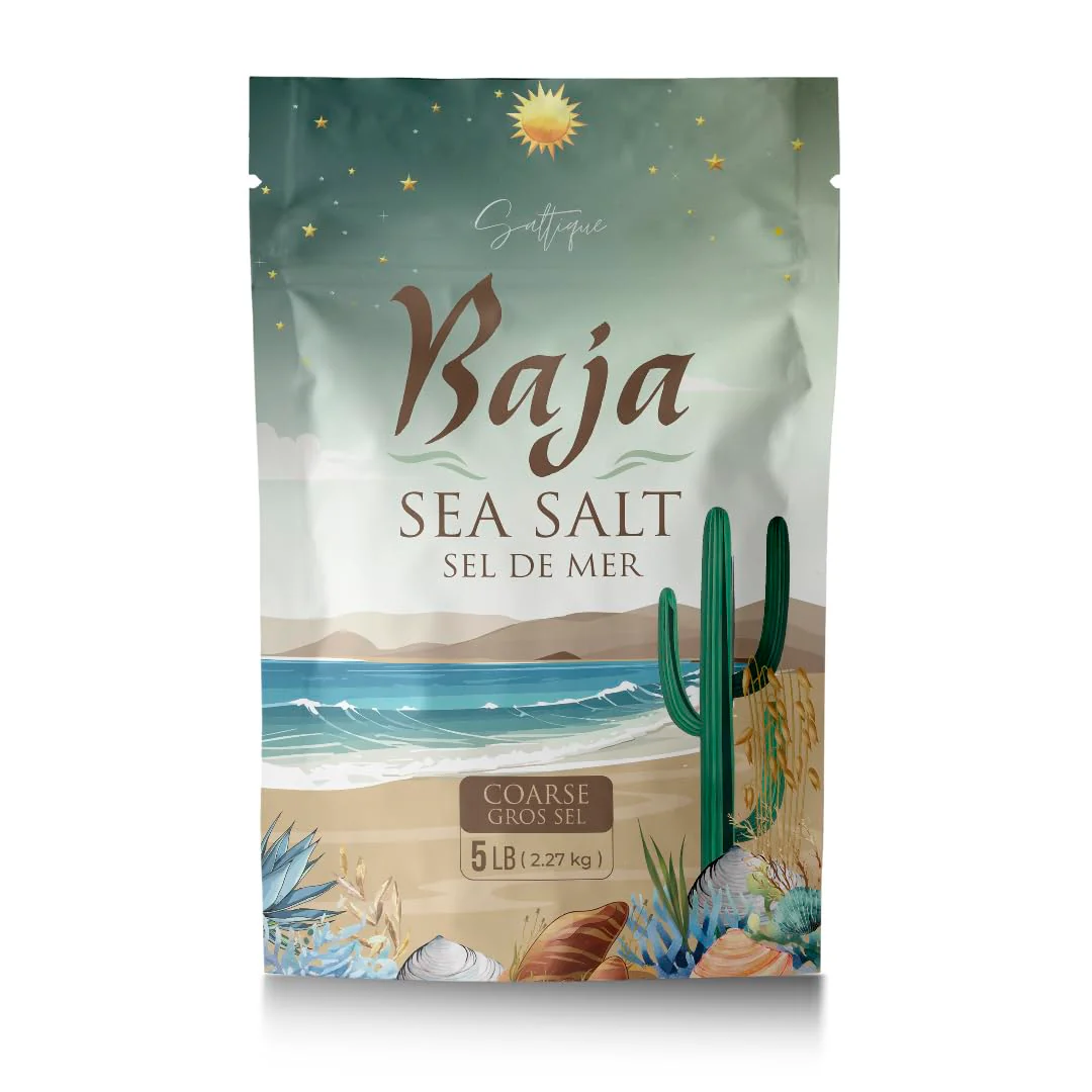 Baja – Sea Salt Coarse – Original – 5lb – High mineral - Canadian Distribution - Ships Free Within Canada on Orders Above CAD $199