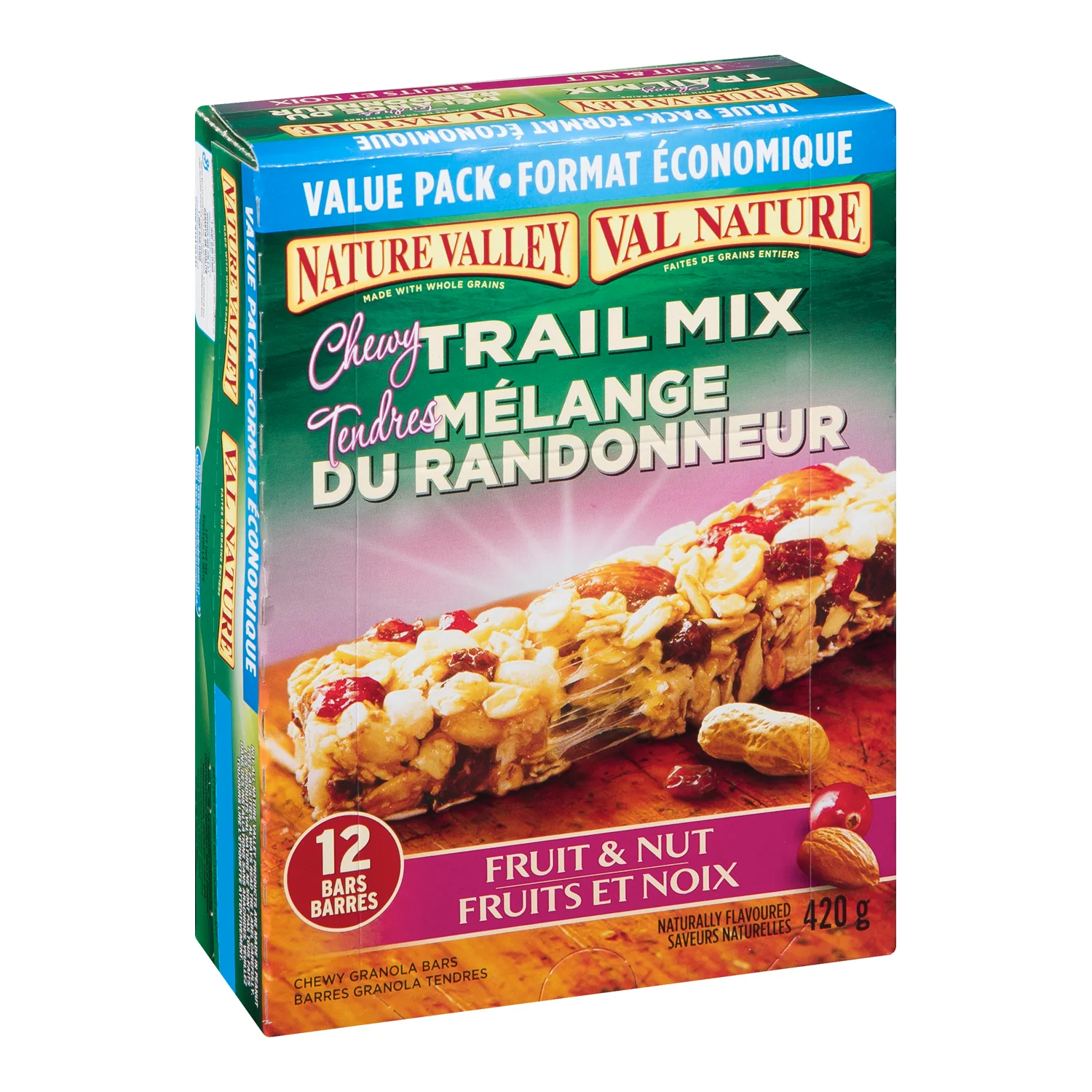 Bar Granola Fruit & Nut - 96 x 35 g - Nature Valley - Restaurant and Foodservice Ingredients - Canadian Distribution - Ships Free Within Canada on Orders Above CAD $199