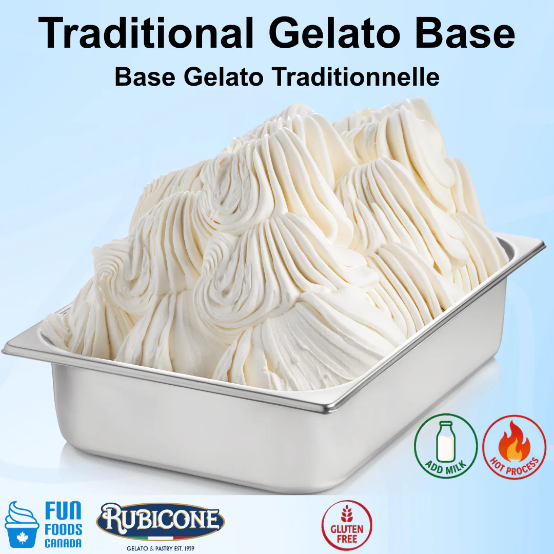 "PRE-ORDER" Base 50 Adriatica - Gelato Bases - Milk Bases - Hot Process - Case of 4 x 4 KG bags - Rubicone Canada - Ships Free Within Canada on Orders Above CAD $199