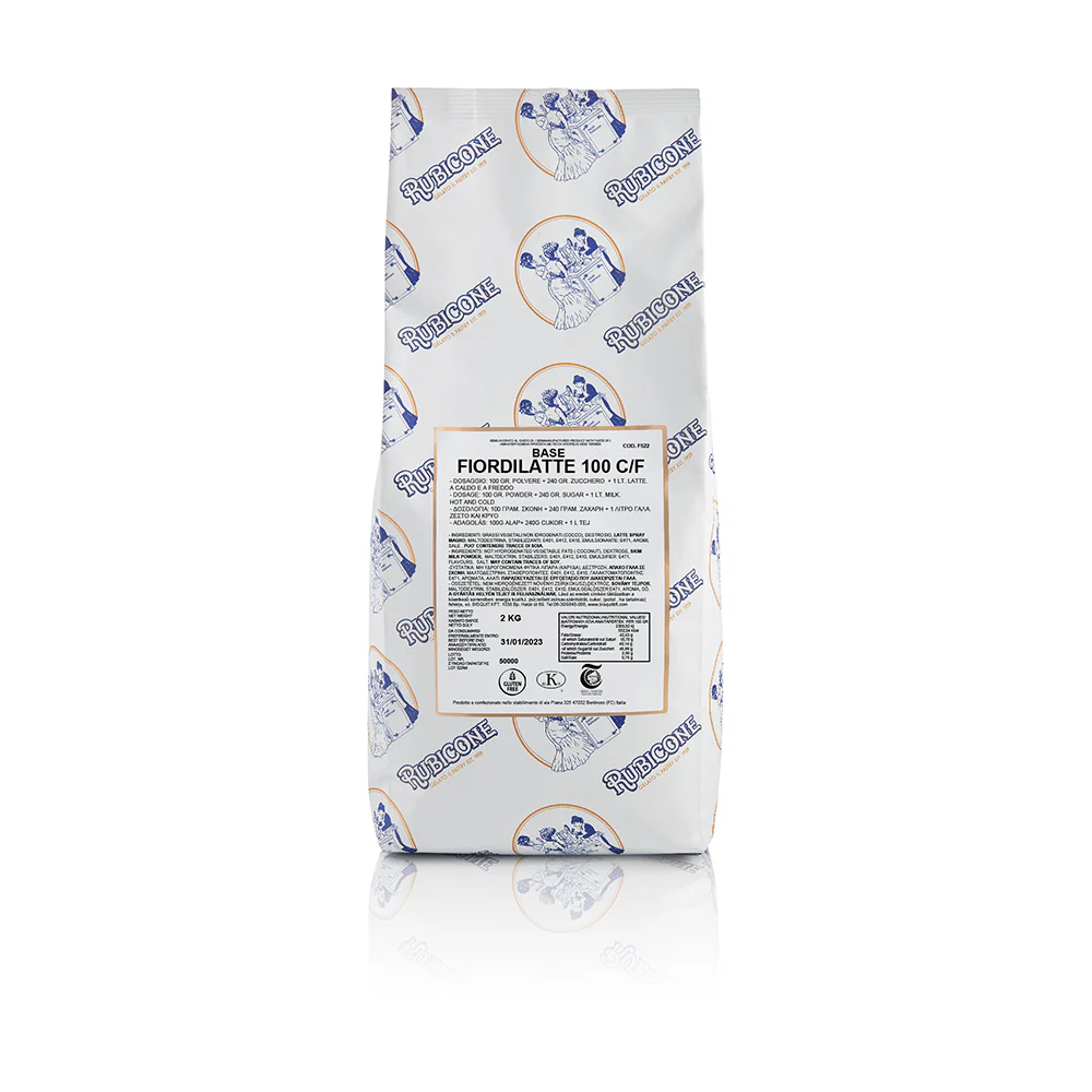 "PRE-ORDER" Base Fiordilatte 100 C/F - Gelato Bases - Milk Bases - Cold and Hot Process - Case of 8 x 2 KG bags - Rubicone Canada - Ships Free Within Canada on Orders Above CAD $199 - Image 2