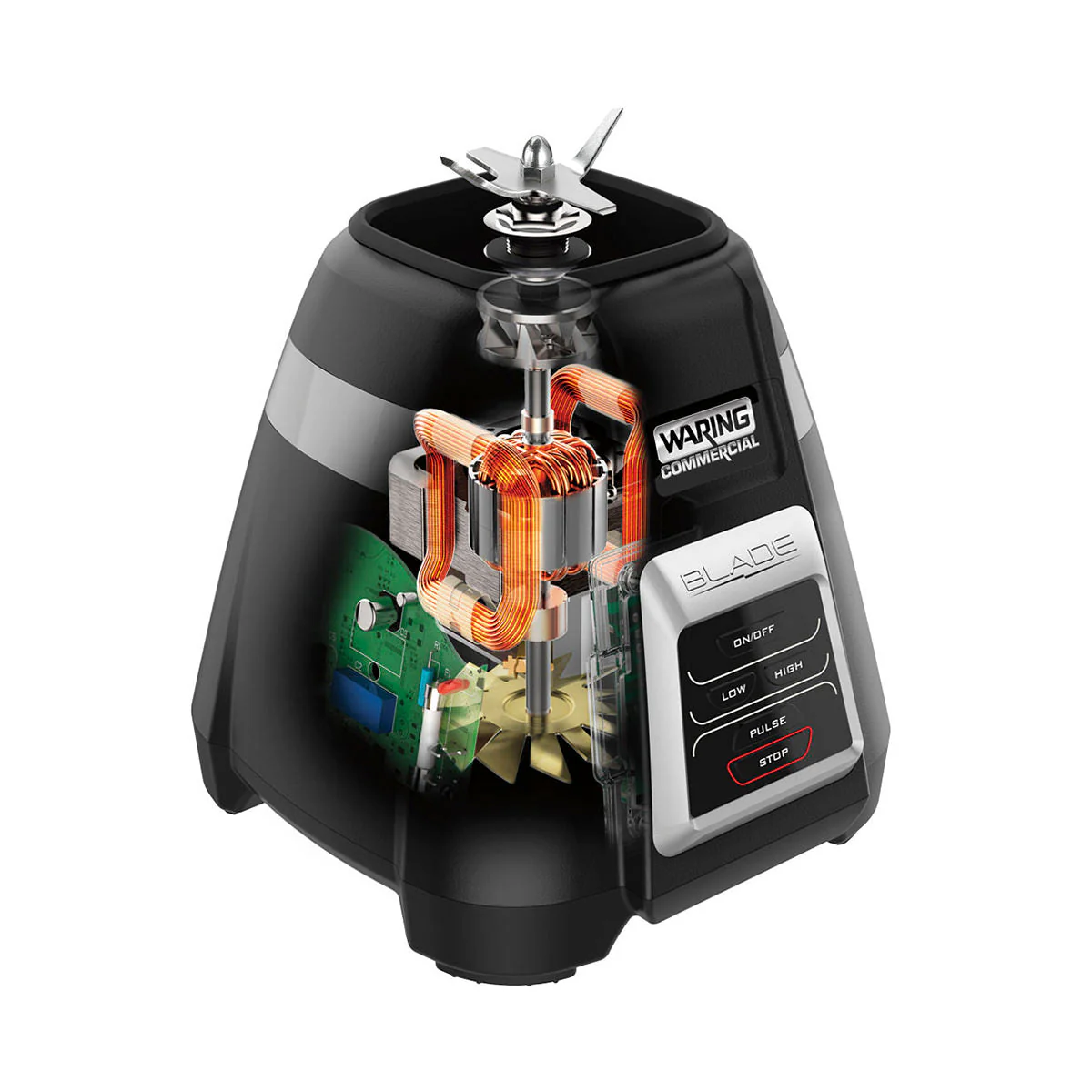 BB320 "Blade Series" Medium-Duty Blender with Electronic Keypad & 48 oz Copolyester Jar by Waring Commercial - Image 3
