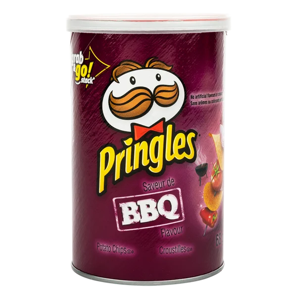 BBQ Potato Chips - 4 Cases x 12 Cans x 68 g - Pringles - Canadian Distribution - Ships Free Within Canada on Orders Above CAD $199