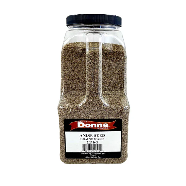 Belle Donne - BPJ ANISE SEEDS 2.27KG - Seasonings & Spices - Canadian Distribution - Ships Free Within Canada on Orders Above CAD $199