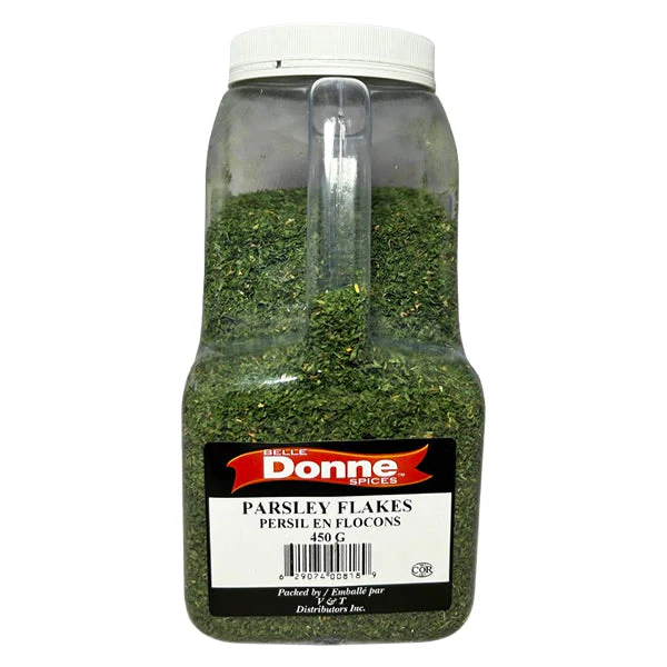 Belle Donne - PARSLEY FLAKES 400 GR - Seasonings & Spices - Canadian Distribution - Ships Free Within Canada on Orders Above CAD $199