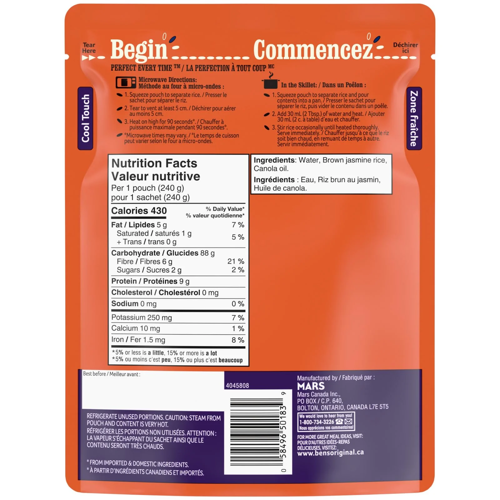 BEN'S ORIGINAL BISTRO EXPRESS Brown Jasmine Rice (2 Packs) - Canadian Distribution - Ships Free Within Canada on Orders Above CAD $199 - Image 9