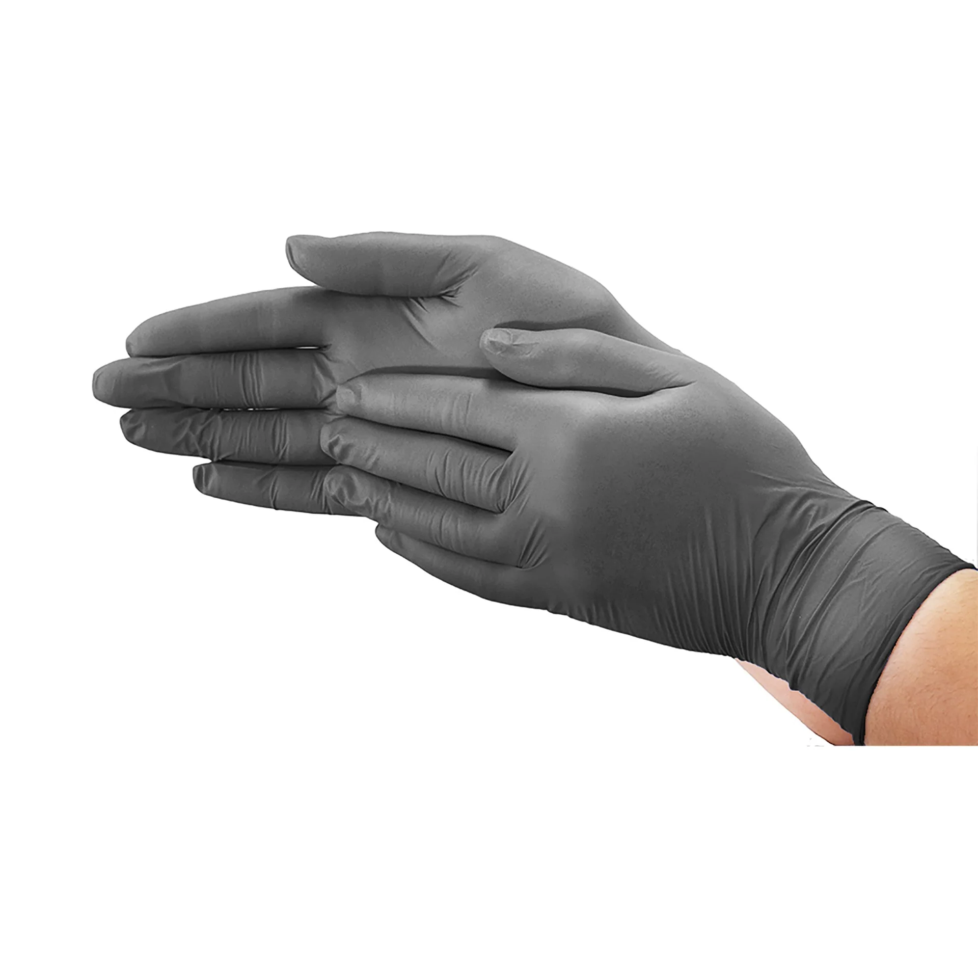 Black 5 Mil Nitrile Gloves Powder-Free - Sold By The Case - Image 3