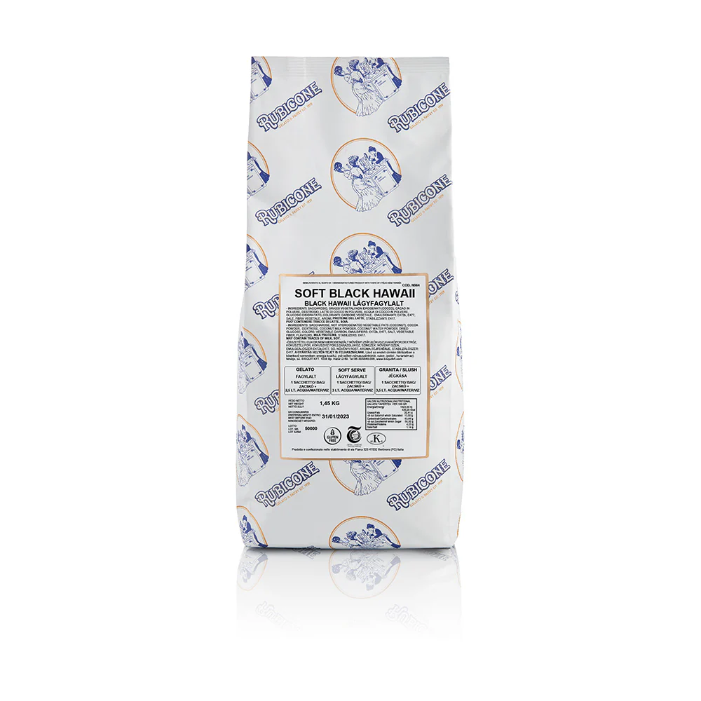 "PRE-ORDER" Black Hawaii Soft Serve Mix - Case of 8 x 1.45 KG bags - Rubicone Canada - Ships Free Within Canada on Orders Above CAD $199 - Image 2