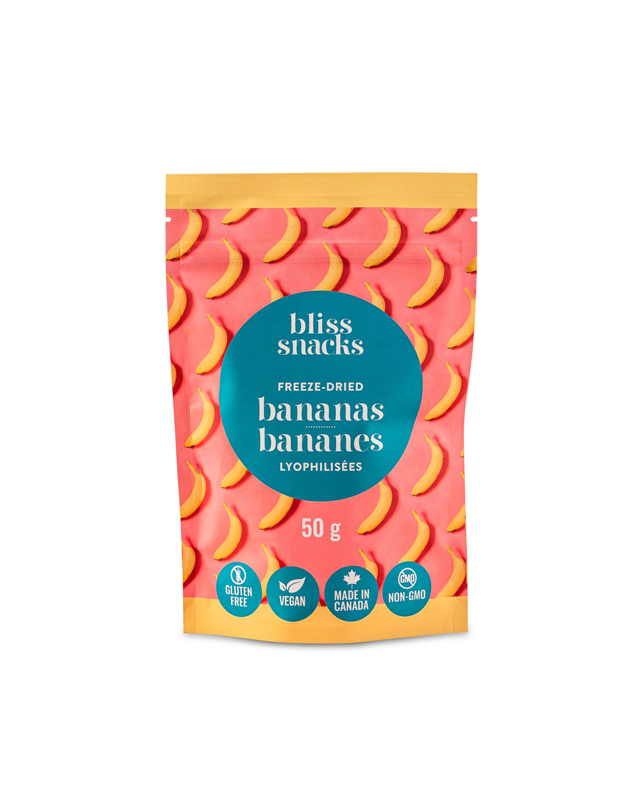 Bliss Snacks Freeze-Dried Banana Slices 2 x 50g - Canadian Distribution - Ships Free Within Canada on Orders Above CAD $199 - Image 3